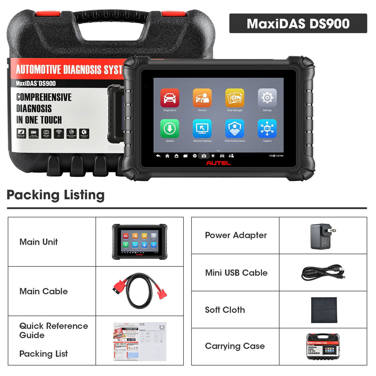 2024-AUTEL-MaxiDAS-DS900-All-Systems-Diagnostics-Tool-Support-ECU-Coding-Guided-Function-DoIP-and-CAN-FD-Pre-Post-Scan-WiFi-Print-SP569